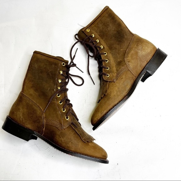 American West | Distressed Ankle Boots - Picture 1 of 7